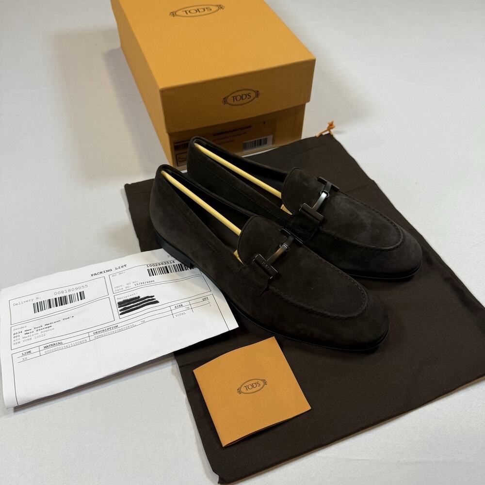Tod’s Double T Loafer Size 7UK/8.5US New In Box With Receipt MSRP $1,100